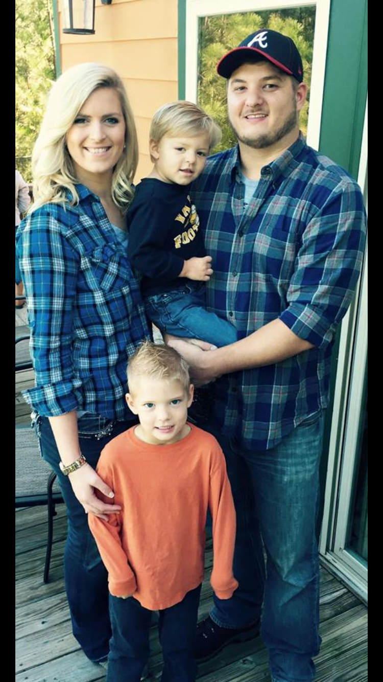 Our daughter Sarah, her husband Matt, their sons Ethan and Nolan (daughter Ella not pictured)
